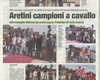 CORRIERE DI AREZZO MARTEDI' 5.6.2018 ARETINI CAMPIONI A CAVALLO